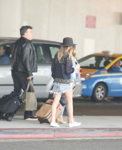 The 33-year-old country singer LeAnn Rimes, who covered the multi-Platinum single "Blue" at the age of thirteen, arrives at LAX Airport in Los Angeles.-4