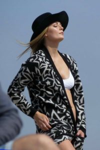 Mischa Barton Does a Bikini Photoshoot on the Beach in Santa Monica 04/29/2016-5