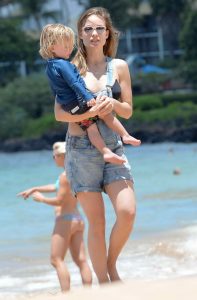 Olivia Wilde at the Beach in Hawaii 04/17/2016-7