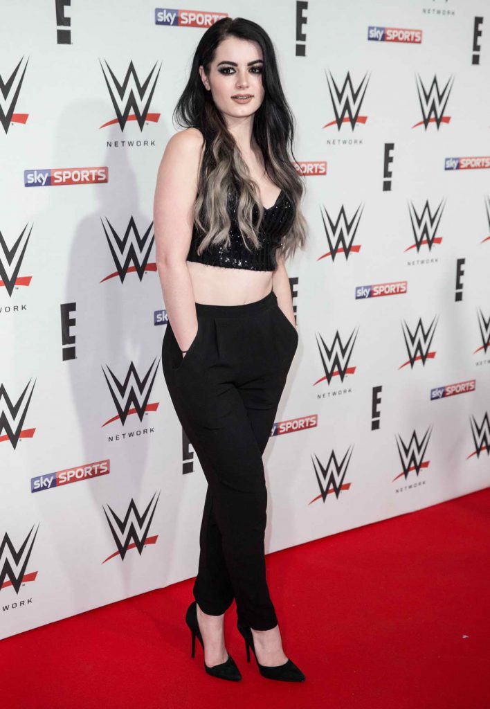 Paige Attends the WWE Preshow Party at the O2 Arena in London 04/18/2016-1