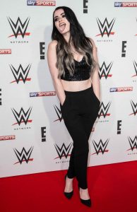 Paige Attends the WWE Preshow Party at the O2 Arena in London 04/18/2016-3