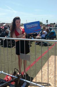 Alicia Arden at the Bernie Sanders Rally in Santa Maria 05/28/2016-2