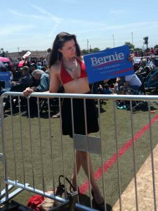 Alicia Arden at the Bernie Sanders Rally in Santa Maria 05/28/2016-4