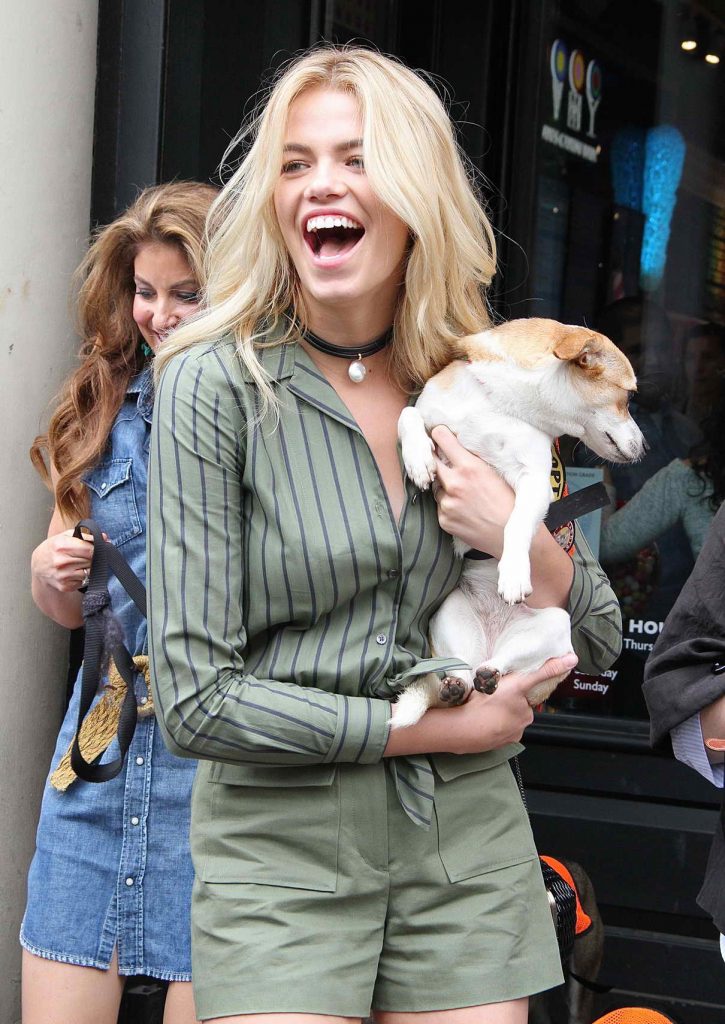 Hailey Clauson at the Dylan's Candy BarN Dog Adoption Event in New York 05/14/2016-1