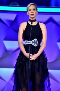 Jennifer Lawrence at 27th Annual GLAAD Media Awards in NYC 05/14/2016-3