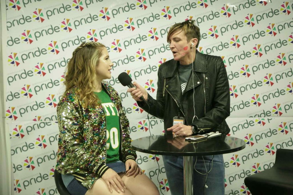 Katy B Interview Held at the Birmingham Pride Parade in Birmingham 05/28/2016-2
