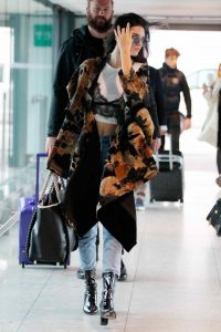 Kendall Jenner Arrives at Heathrow Airport in London 05/27/2016-2