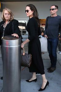 Angelina Jolie Arrives at a LAX Airport in LA 06/17/2016-2