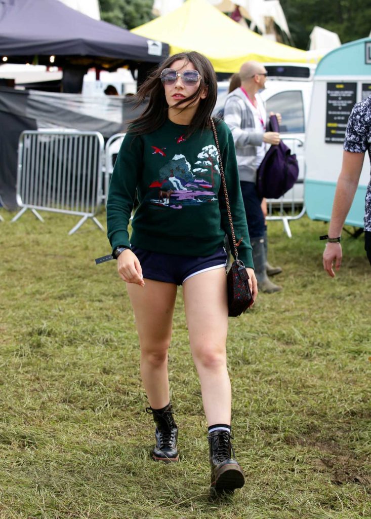 Charli XCX Visits the 2016 Glastonbury Festival in England 06/24/2016-1