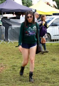 Charli XCX Visits the 2016 Glastonbury Festival in England 06/24/2016-2