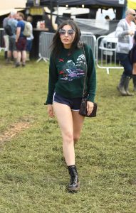 Charli XCX Visits the 2016 Glastonbury Festival in England 06/24/2016-3