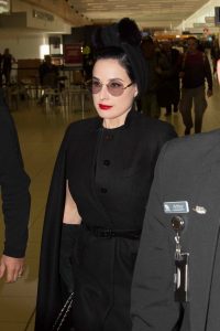 Dita Von Teese at the Adelaide Airport in Australia 06/24/2016-4