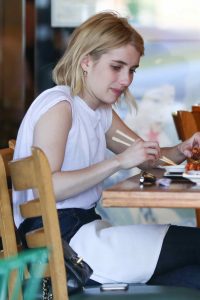 Emma Roberts at California Roll and Sushi Fish in LA 06/12/2016-5