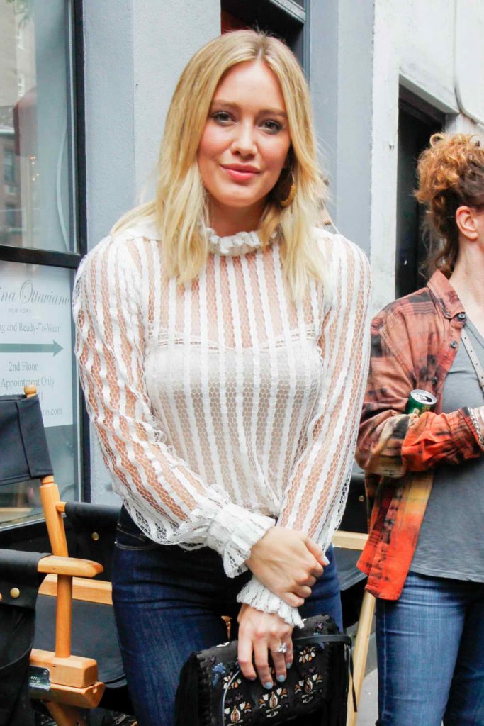 Hilary Duff on the Set of Younger in New York 06/16/2016-1