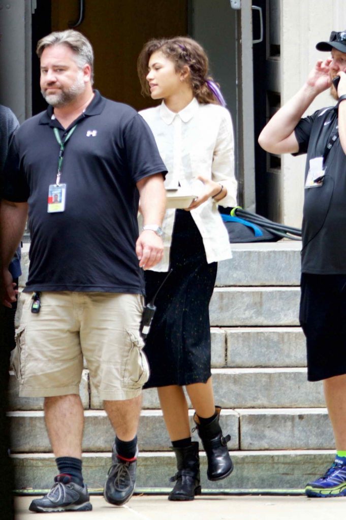 Zendaya on the Set of Spider-Man: Homecoming in Atlanta 06/20/2016-2