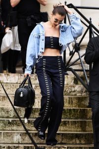 Bella Hadid Leaves the Versace Fashion Show in Paris 07/03/2016-3