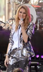 Celine Dion Performs on the Today Show at Rockefeller Plaza in New York 07/22/2016