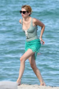 Emma Roberts Wearing a Swimsuit at the Beach in Miami 07/13/2016-4