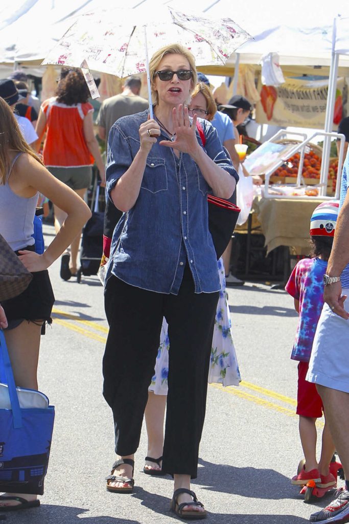 Jane Lynch Was Seen at Farmer's Market in Los Angeles 07/03/2016-1