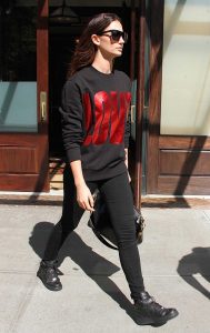 Lily Aldridge Leaves the Greenwich Hotel New York 07/29/2016-3