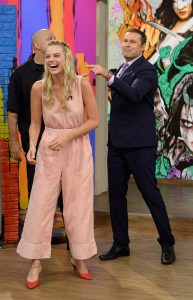 Margot Robbie on the Set of Despierta America in Miami 07/25/2016-3