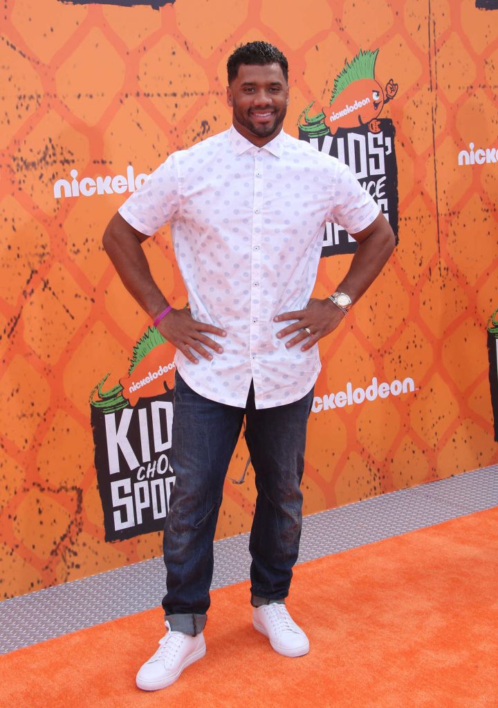 Russell Wilson at the Nickelodeon's Kids' Choice Sports Awards in Westwood 07/14/2016-1