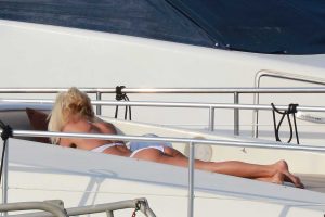 Victoria Silvstedt in Bikini on Her Yacht Saint Tropez 07/02/2016-7