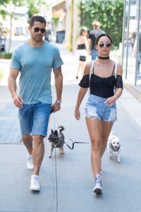 Cara Santana and Jesse Metcalfe Walking Their Dogs in SoHo in New York City 08/07/2016-3