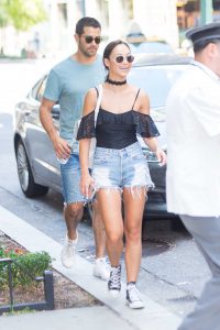 Cara Santana and Jesse Metcalfe Walking Their Dogs in SoHo in New York City 08/07/2016-4