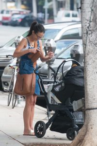 Jordana Brewster With Her New Born Baby Was Seen Out in New York 08/10/2016-2