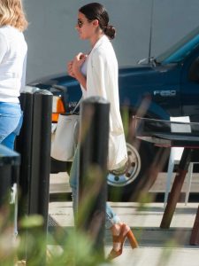 Lea Michele Arrives at the Gracias Madre Restaurant in West Hollywood 08/02/2016-5