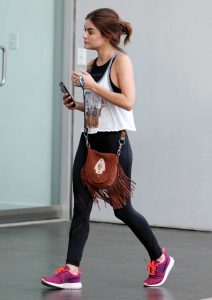 Lucy Hale Arrives at SoulCycle in West Hollywood 08/02/2016-2