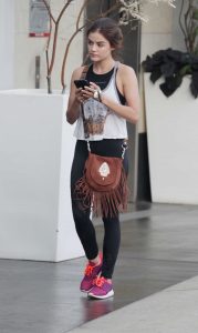 Lucy Hale Arrives at SoulCycle in West Hollywood 08/02/2016-4