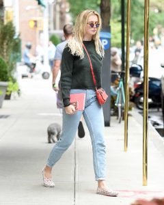 Ireland Baldwin Wearing a Blue Jeans in New York City 09/06/2016-3