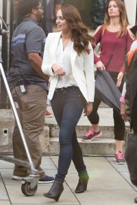 Laura Haddock Was Seen Filming Transformers in London 09/05/2016-5