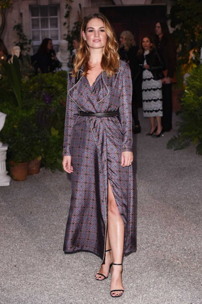 Lily James at the Burberry Show During the London Fashion Week 09/19/2016-1