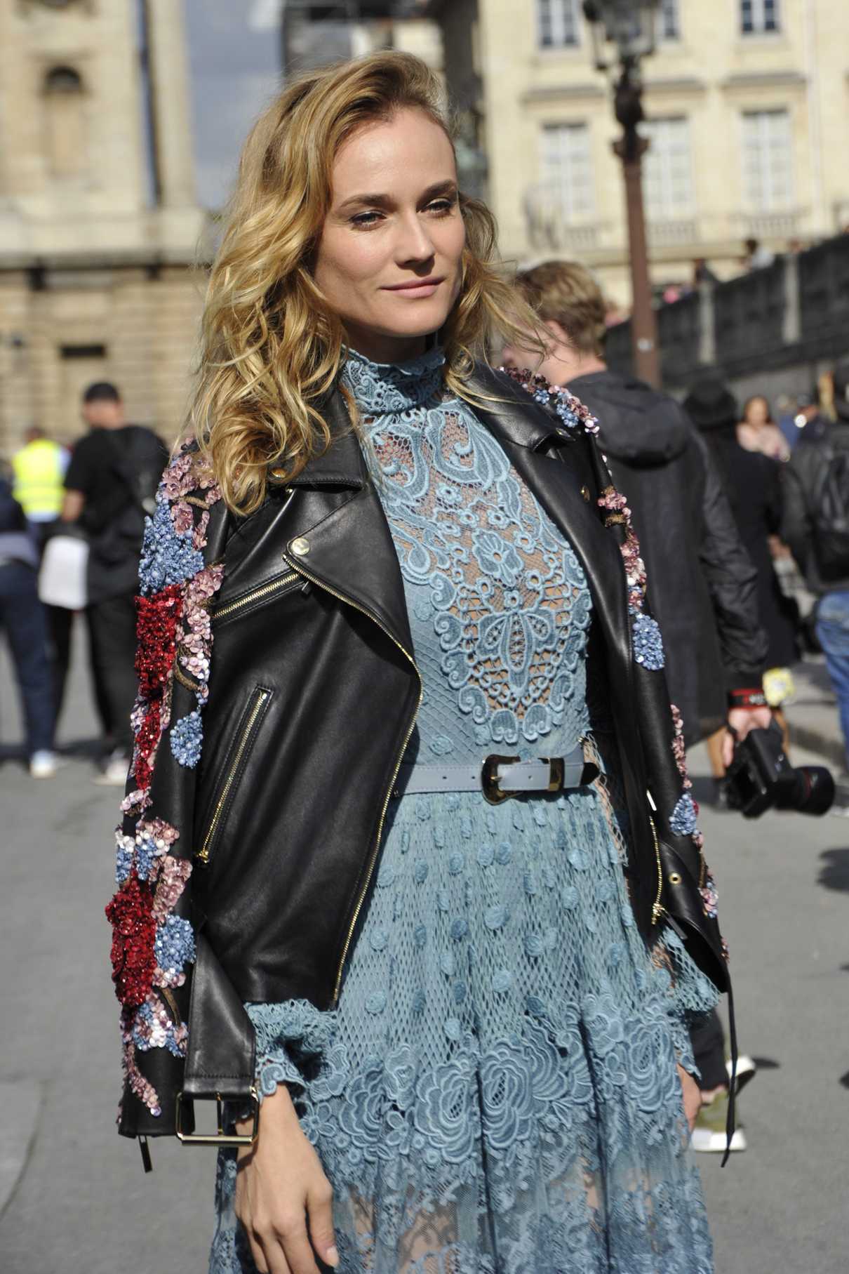 Diane Kruger Was Seen in Paris Durig the Paris Fashion Week 10/01/2016 ...