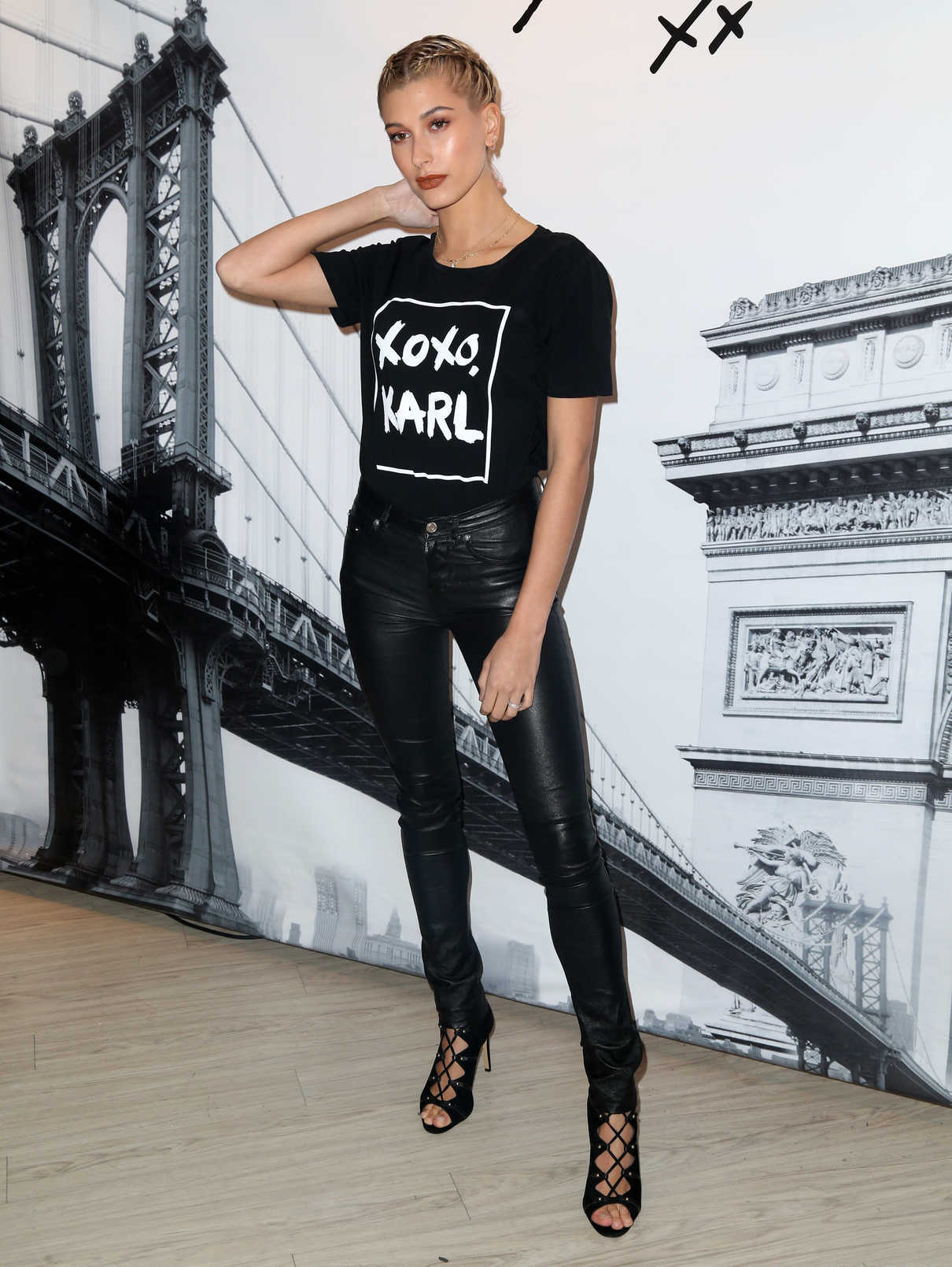 Hailey Baldwin at the Karl Lagerfeld Paris Collection Launch Event in New York 10/18/2016-2