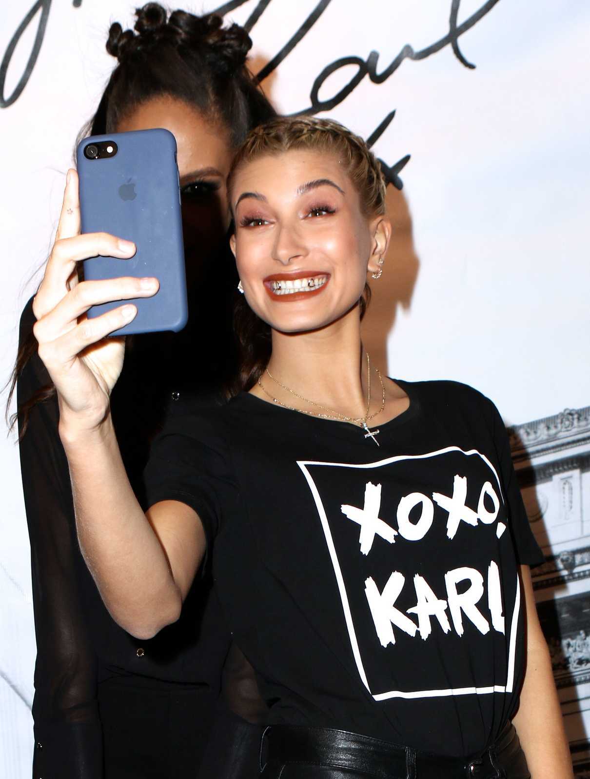 Hailey Baldwin at the Karl Lagerfeld Paris Collection Launch Event in New York 10/18/2016-5