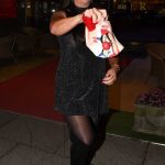 Lisa Appleton Wearing a Crazy Clown Mask at the Linner Hotel In Liverpool 10/13/2016