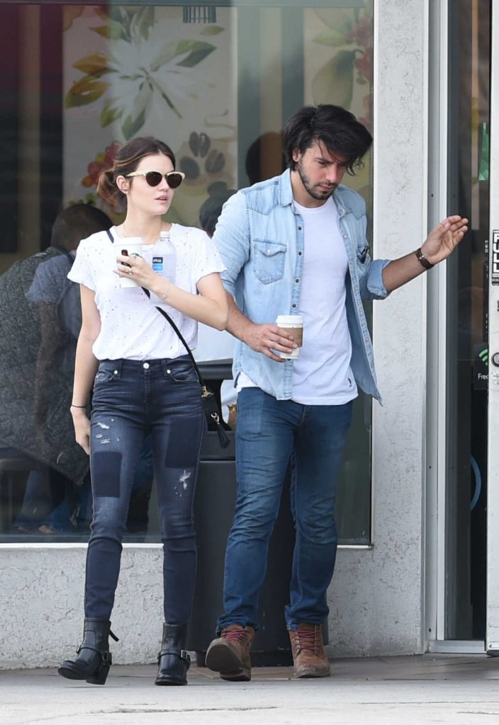 Lucy Hale Gets Coffee With Anthony Kalabretta in Los Angeles 10/27/2016-1