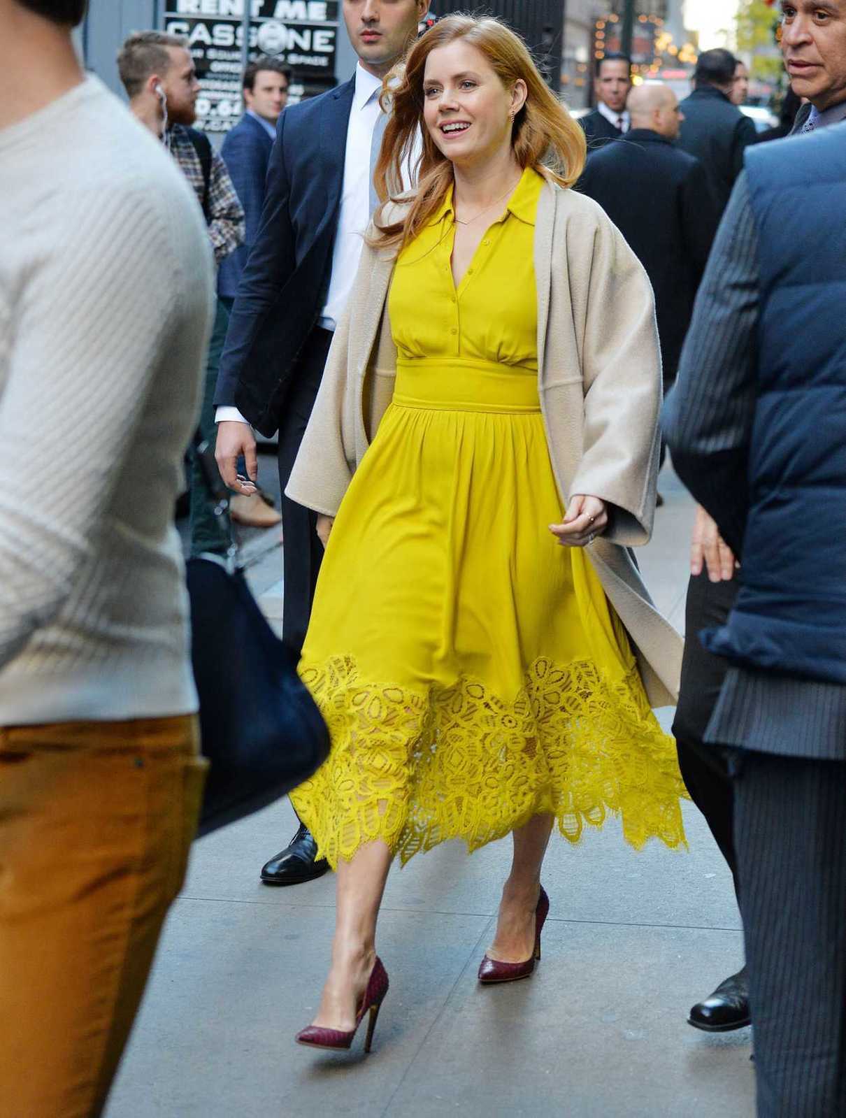 Amy Adams Arrives on Good Morning America TV Show in New York 11/10/2016-3