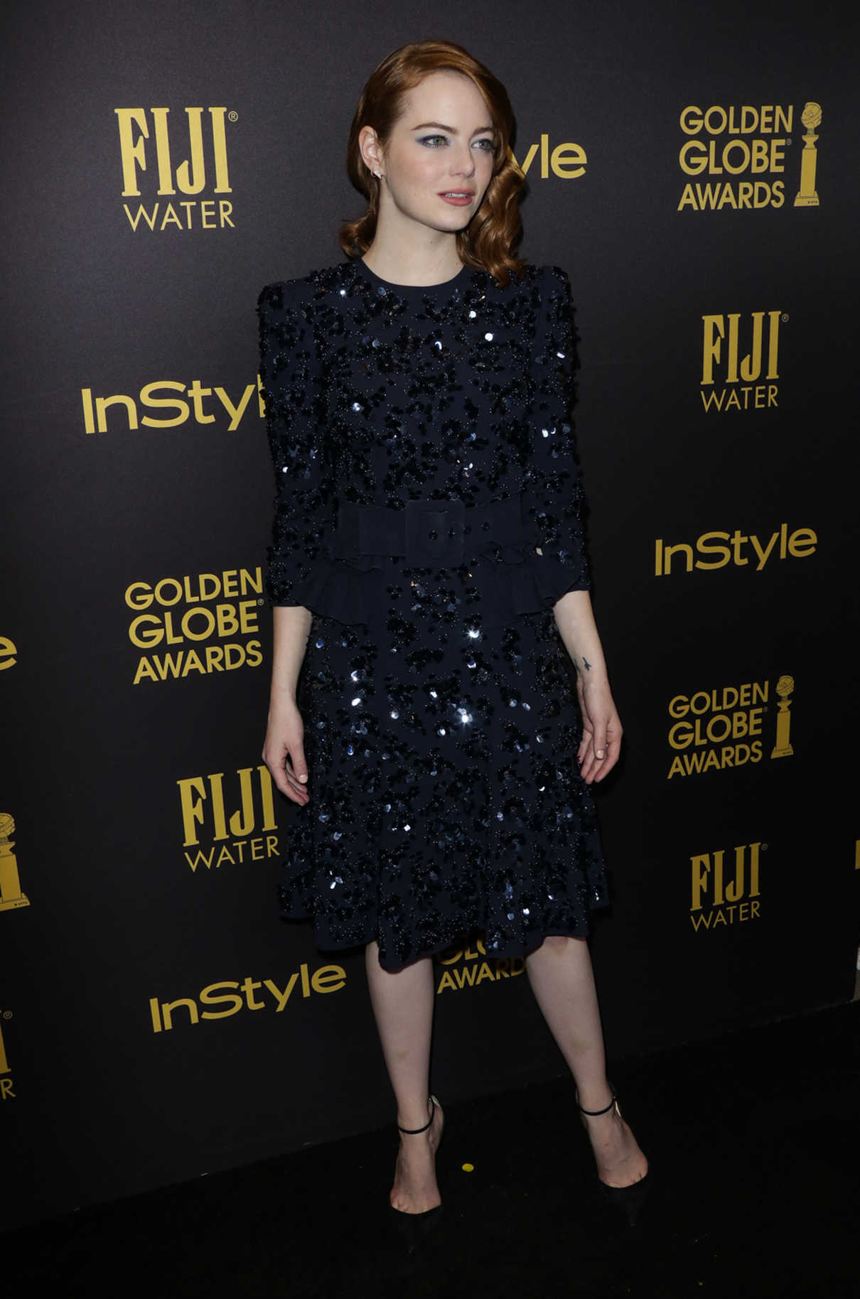 Emma Stone at the HFPA and InStyles Celebration of the 2017 Golden Globe Awards Season in West Hollywood 11/10/2016-3