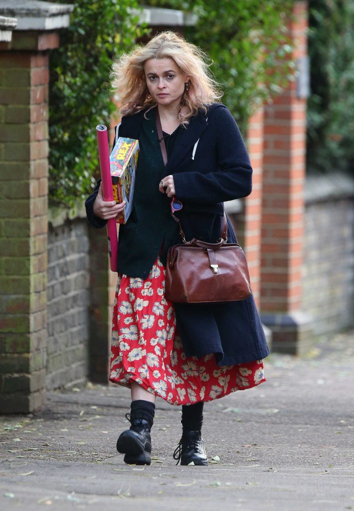 Helena Bonham Carter Goes Shopping in London 11/26/2016-1