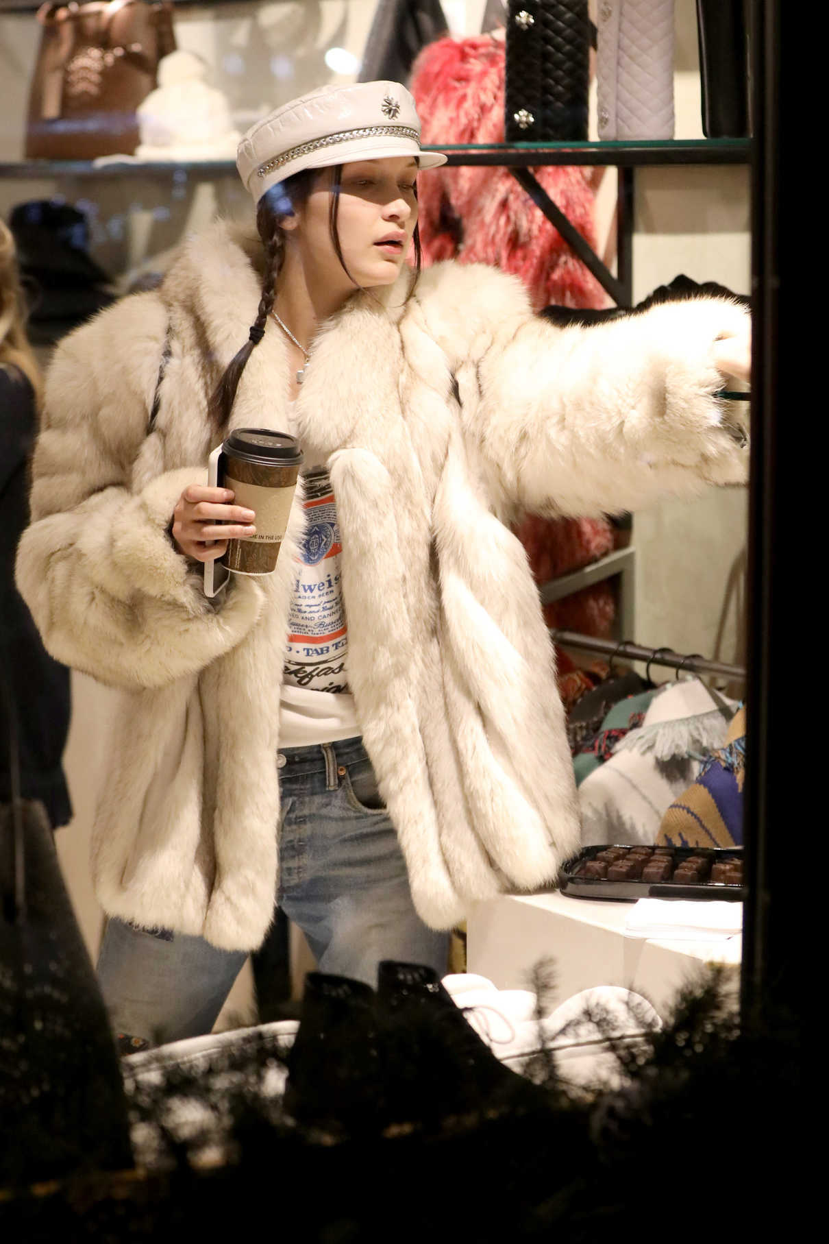 Bella Hadid Goes Shopping in Aspen 12/27/2016-5