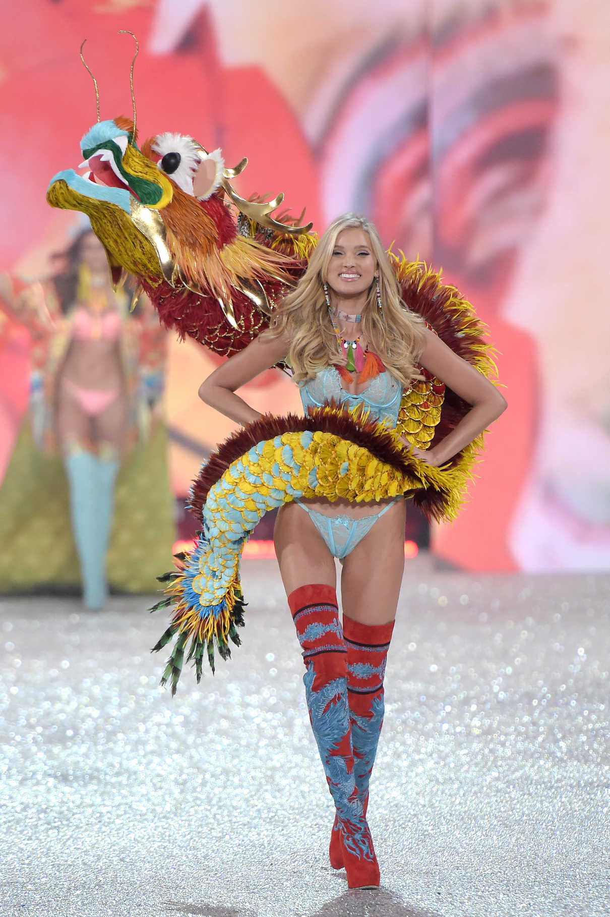 Elsa Hosk At The Victorias Secret Fashion Show Runway In Paris