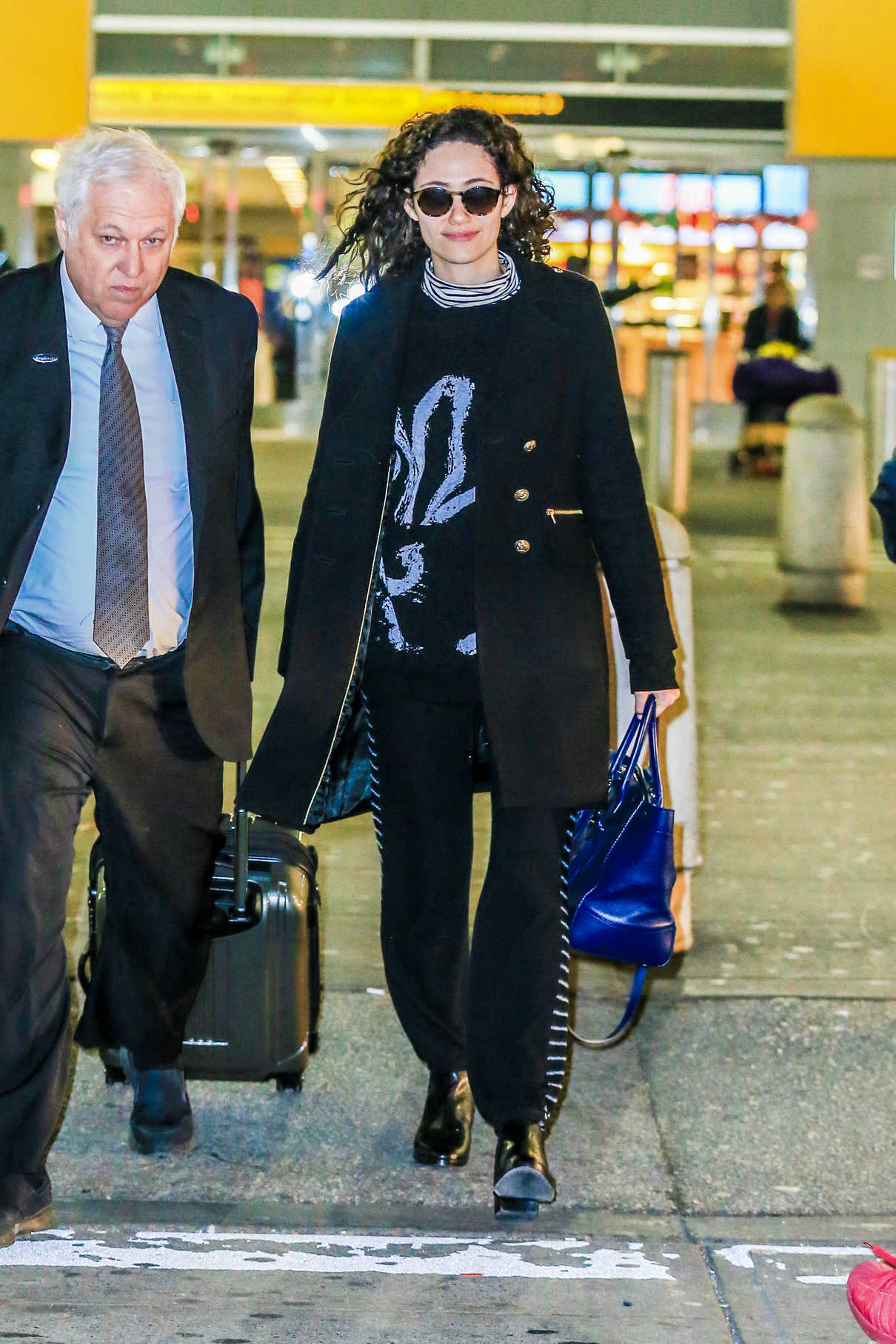 Emmy Rossum Was Seen at JFK Airport in New York City 12/03/2016-2