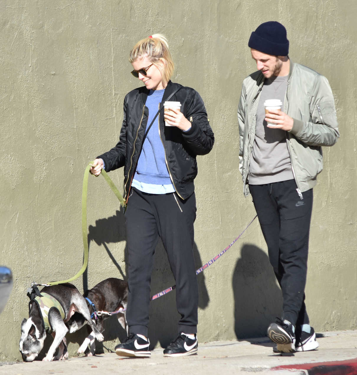 Kate Mara Walks Her Dogs With Jamie Bell in Los Feliz 12/17/2016-4