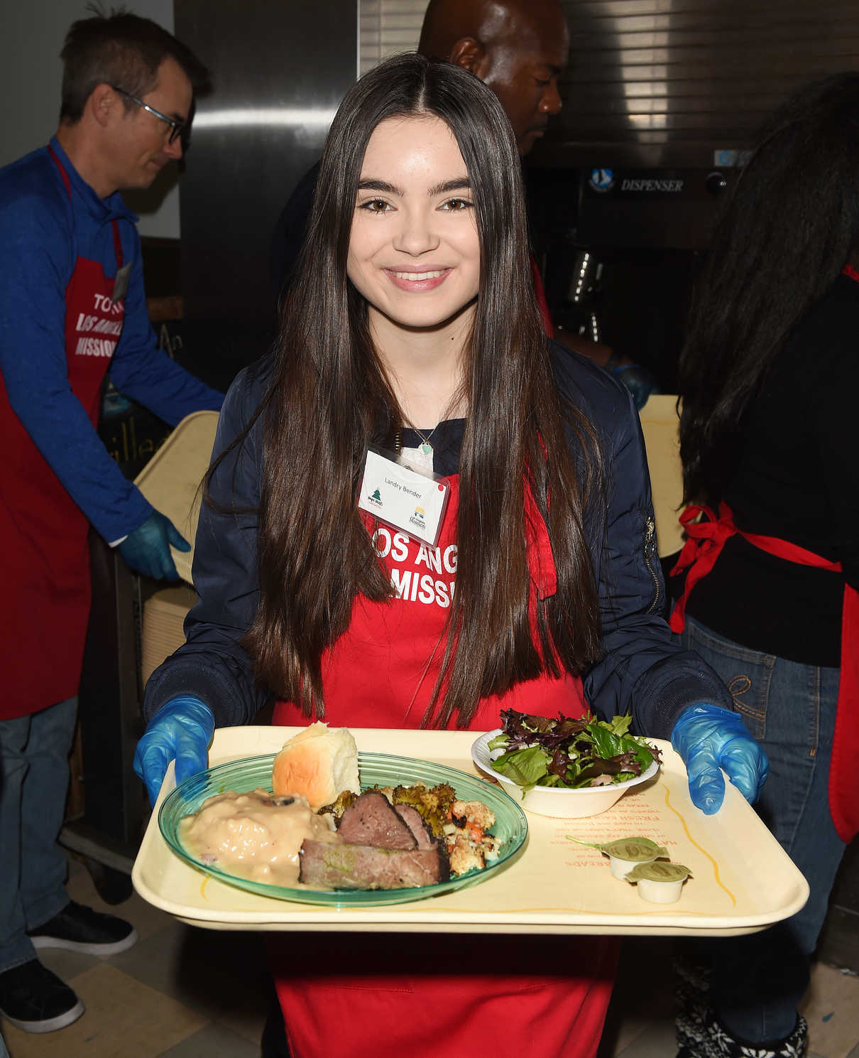 Landry Bender at Los Angeles Mission Christmas Celebration 12/23/2016-4