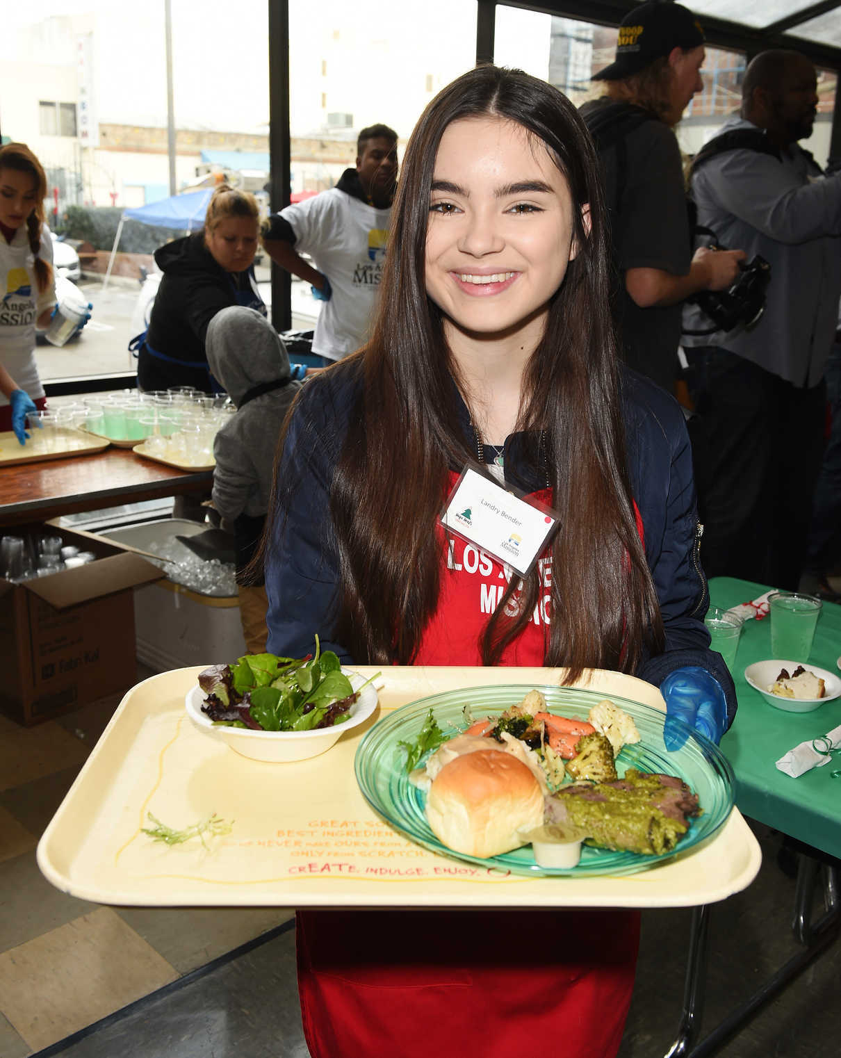 Landry Bender at Los Angeles Mission Christmas Celebration 12/23/2016-5